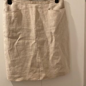 90s Talbots Irish LINEN‎ houndstooth skirt